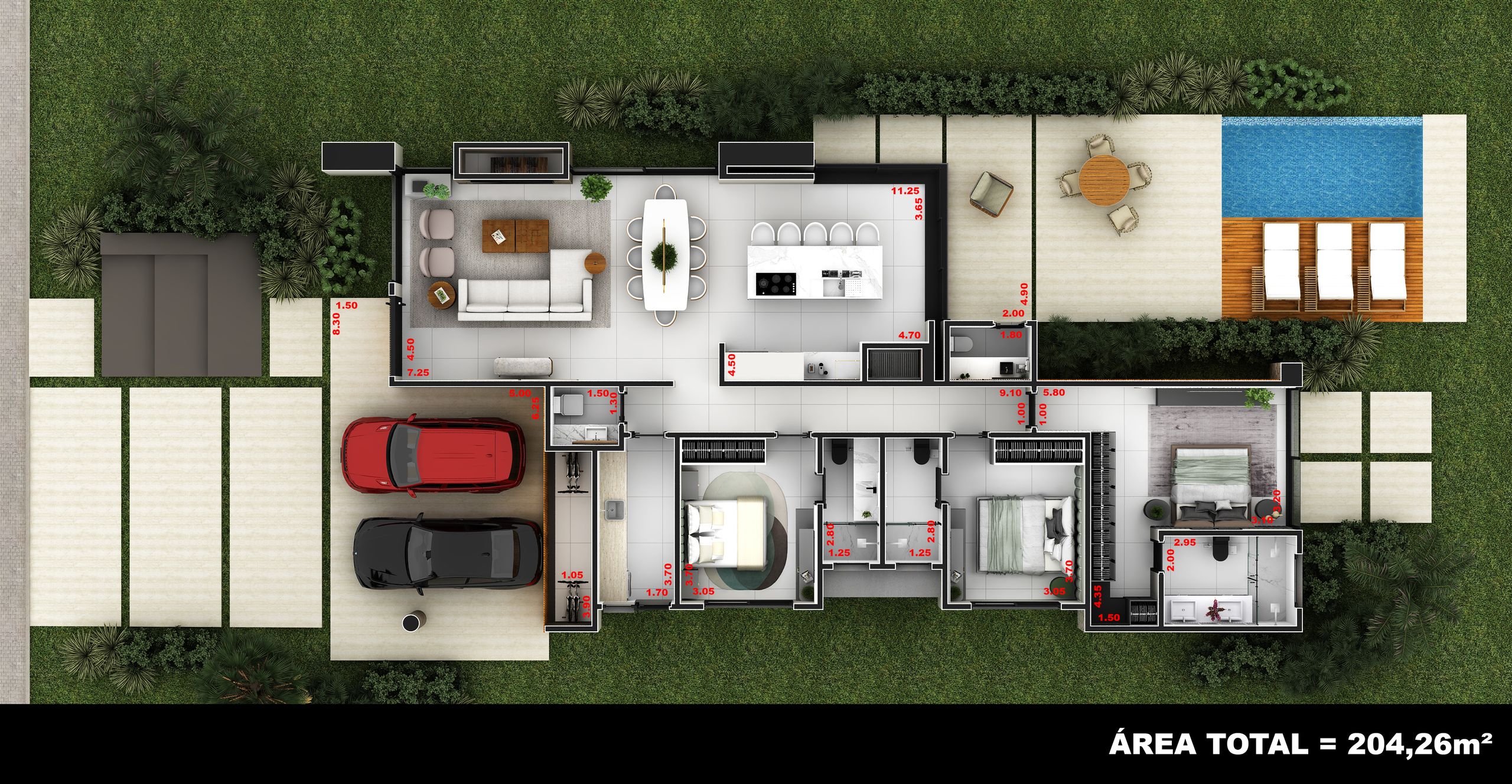 Casa de Condomínio de 3 quartos, 204m² no bairro Condomínio Reserva das Águas, em Torres | Eu Corretor