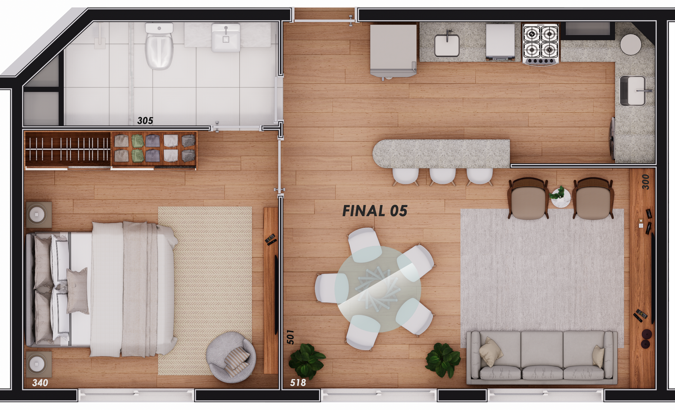 Studio à venda em canela, centro , com 1 quarto, 36.57m²