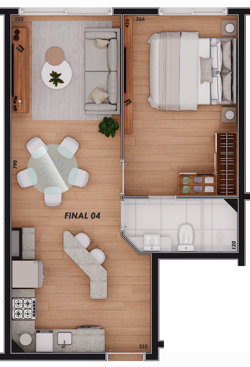Studio à venda em canela, centro , com 1 quarto, 36.57m²