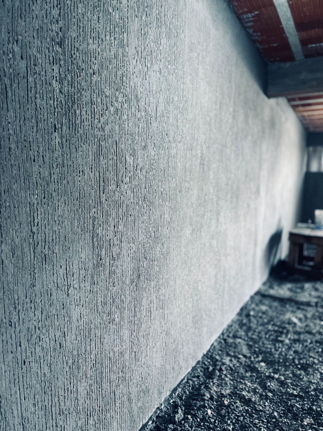 Reboco Riscado Garagem 