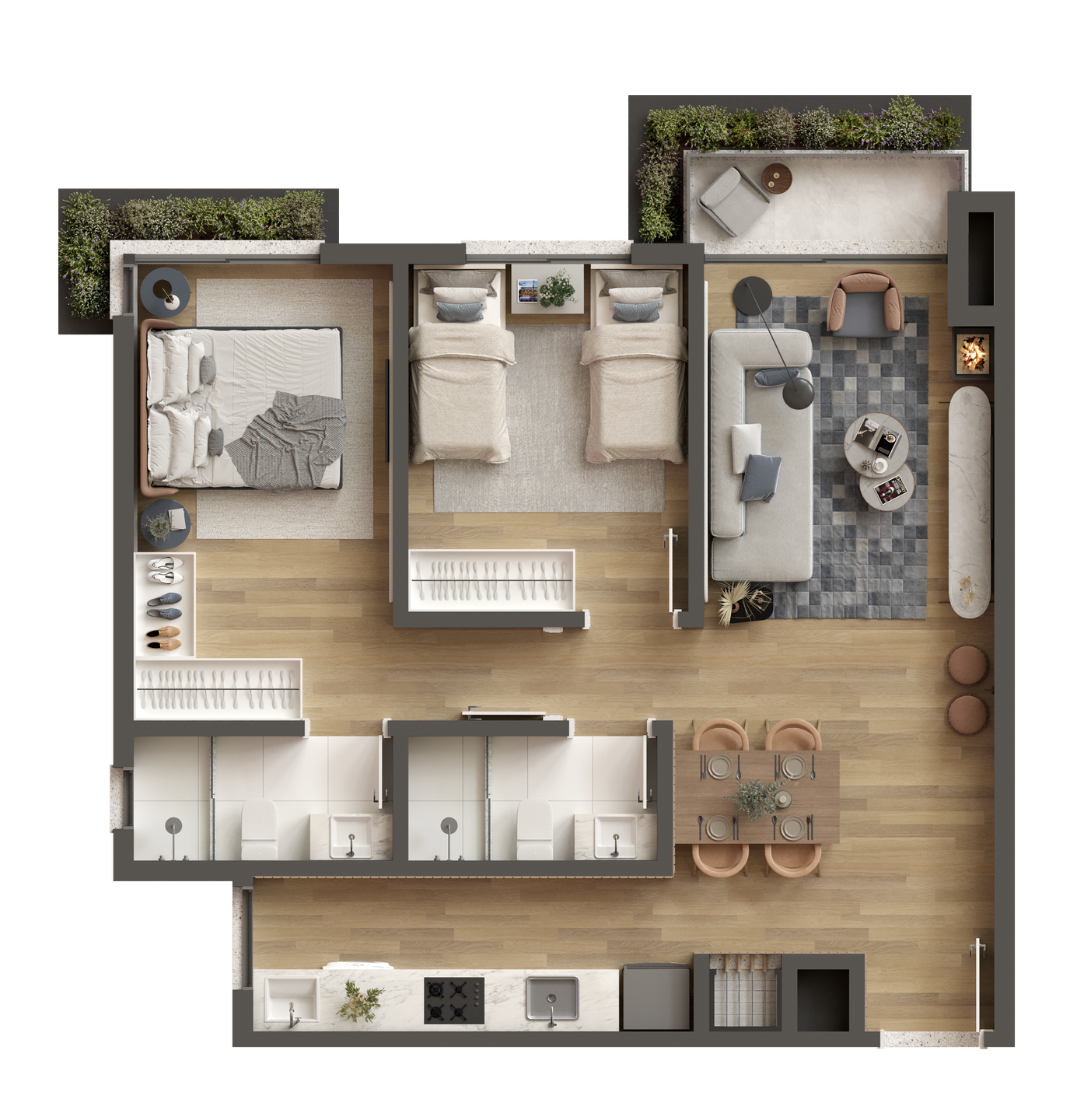 Apartamento, 2 quartos, 67 m² - Foto 18