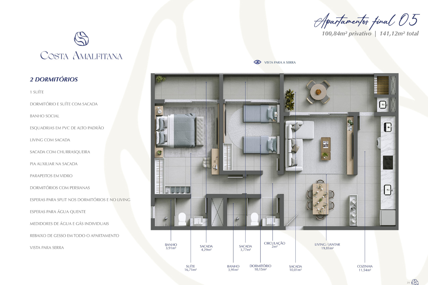 Apartamento de 3 quartos, 147m² no bairro Centro, em Passo de Torres | Eu Corretor
