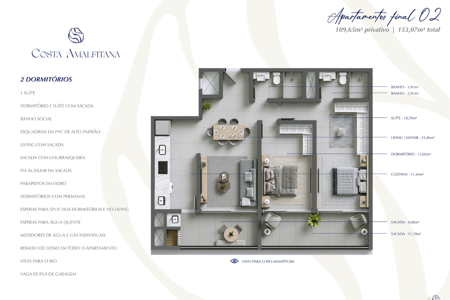 Apartamento de 3 quartos, 147m² no bairro Centro, em Passo de Torres | Eu Corretor