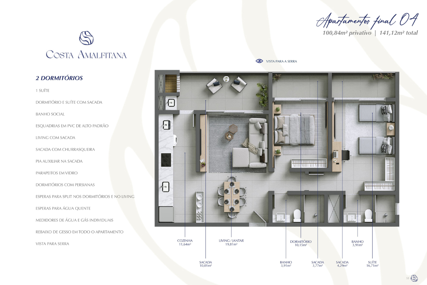 Apartamento de 3 quartos, 147m² no bairro Centro, em Passo de Torres | Eu Corretor