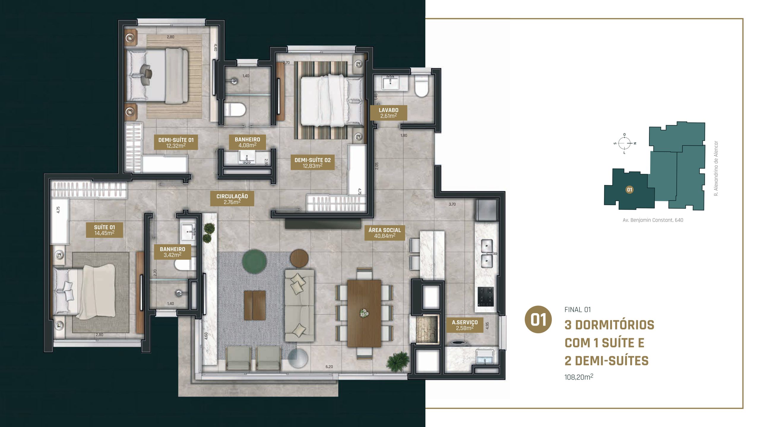 Apartamento Urban- 1701 | Torres-rs