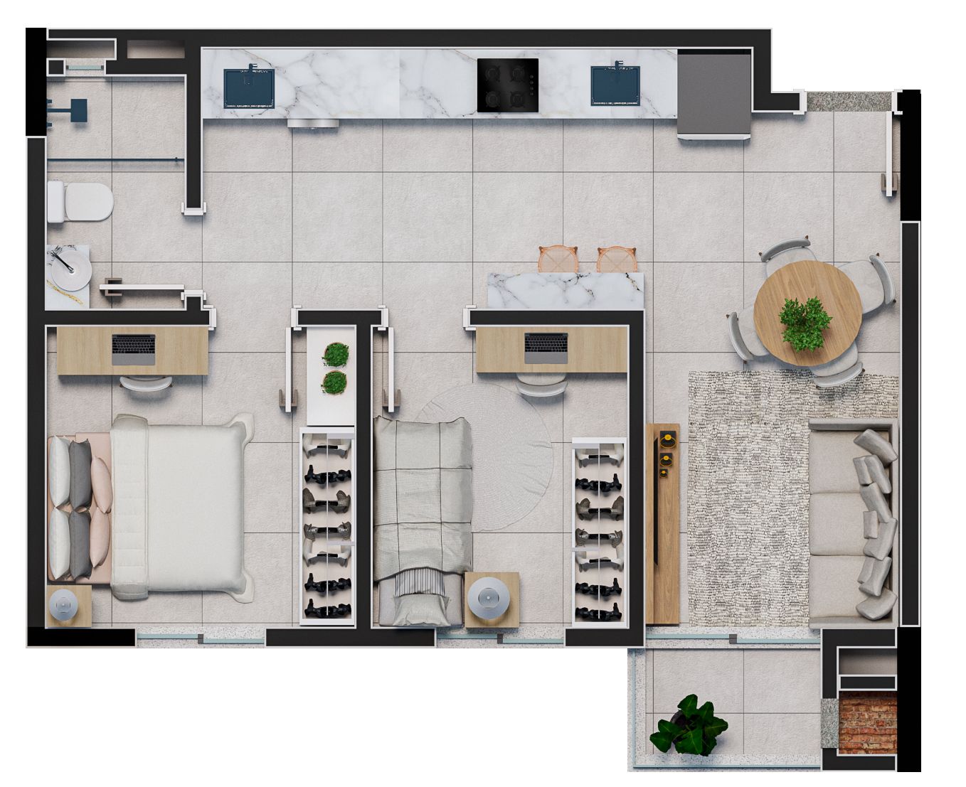 Apartamento, 1 quarto, 32 m² - Foto 33
