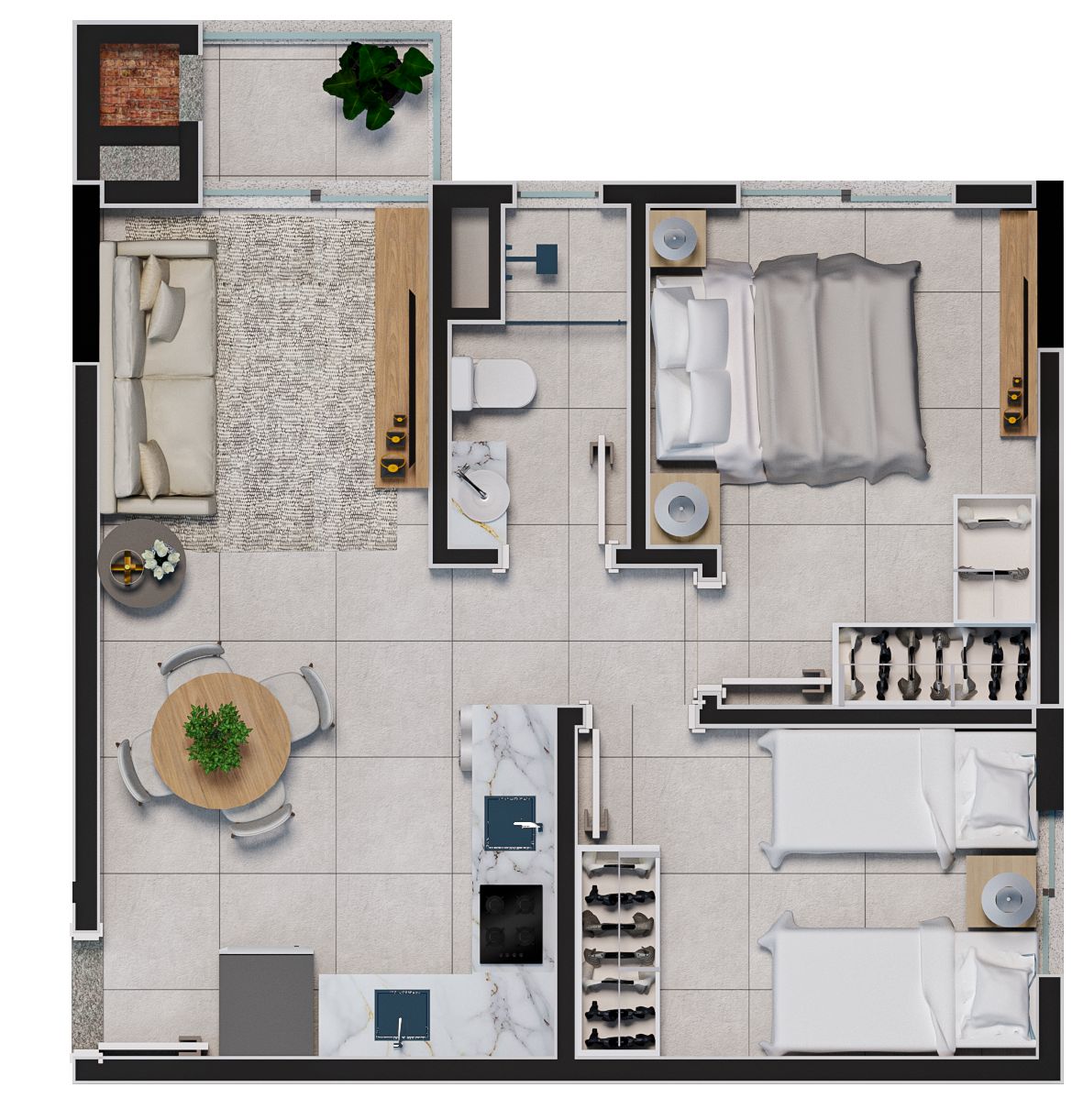 Apartamento, 1 quarto, 32 m² - Foto 35