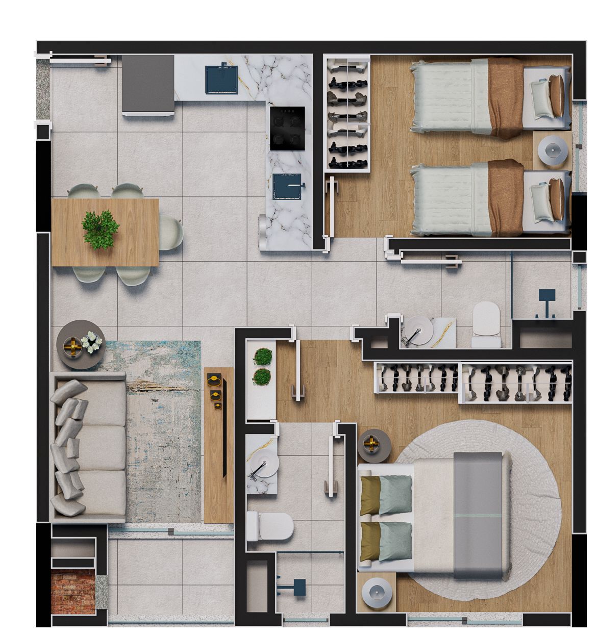 Apartamento, 1 quarto, 32 m² - Foto 34