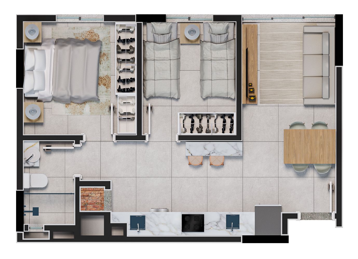 Apartamento, 1 quarto, 32 m² - Foto 36