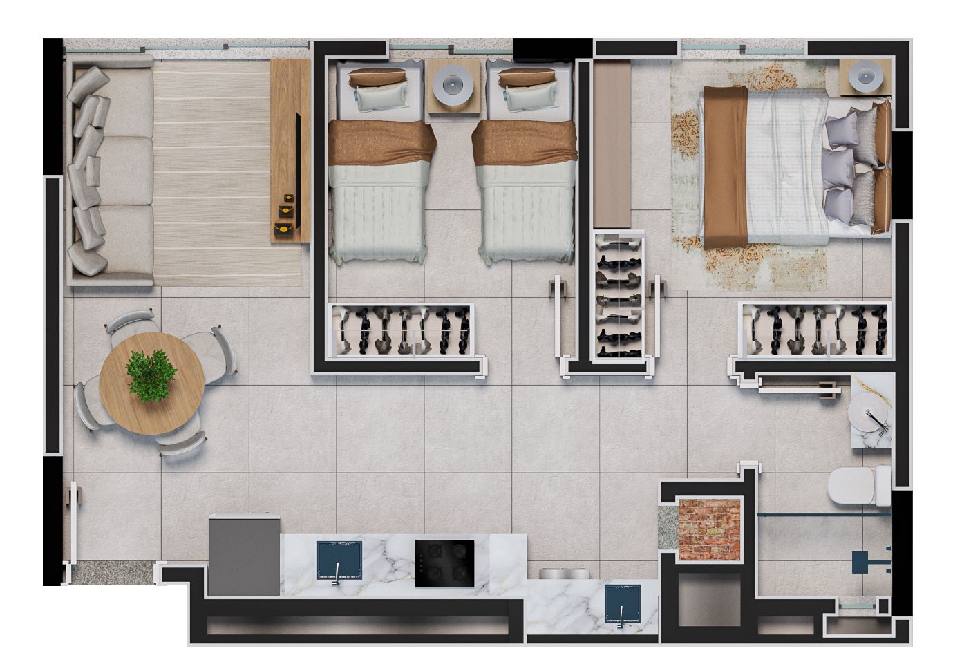 Apartamento, 1 quarto, 32 m² - Foto 37