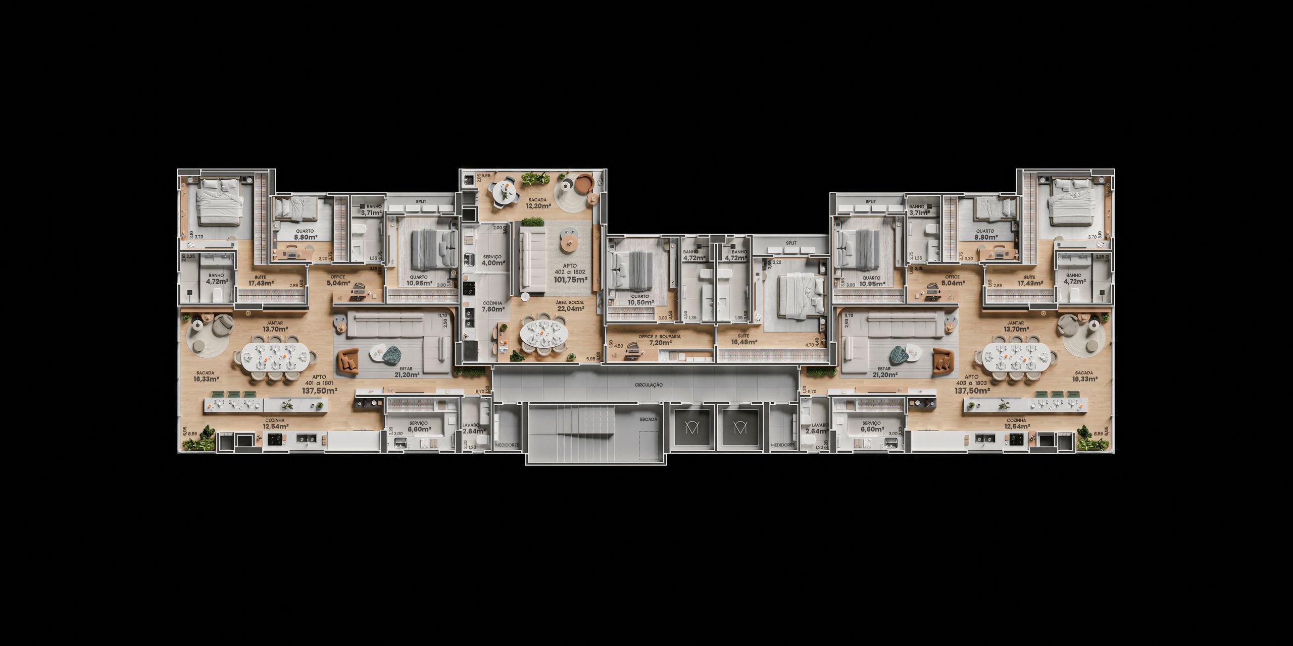 Apartamento, 3 quartos, 137 m² - Foto 45
