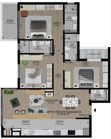 Apartamento, 2 quartos, 104 m² - Foto 16