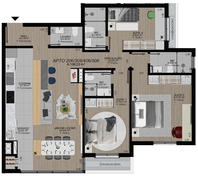 Apartamento, 2 quartos, 104 m² - Foto 19