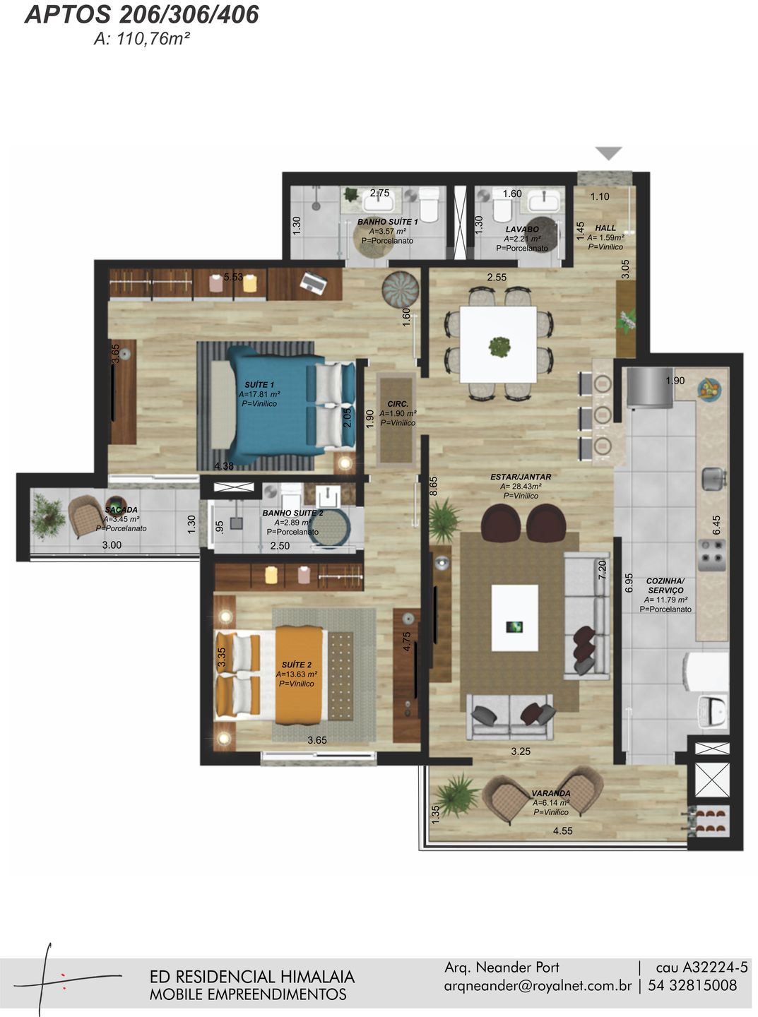 Apartamento, 2 quartos, 102 m² - Foto 10