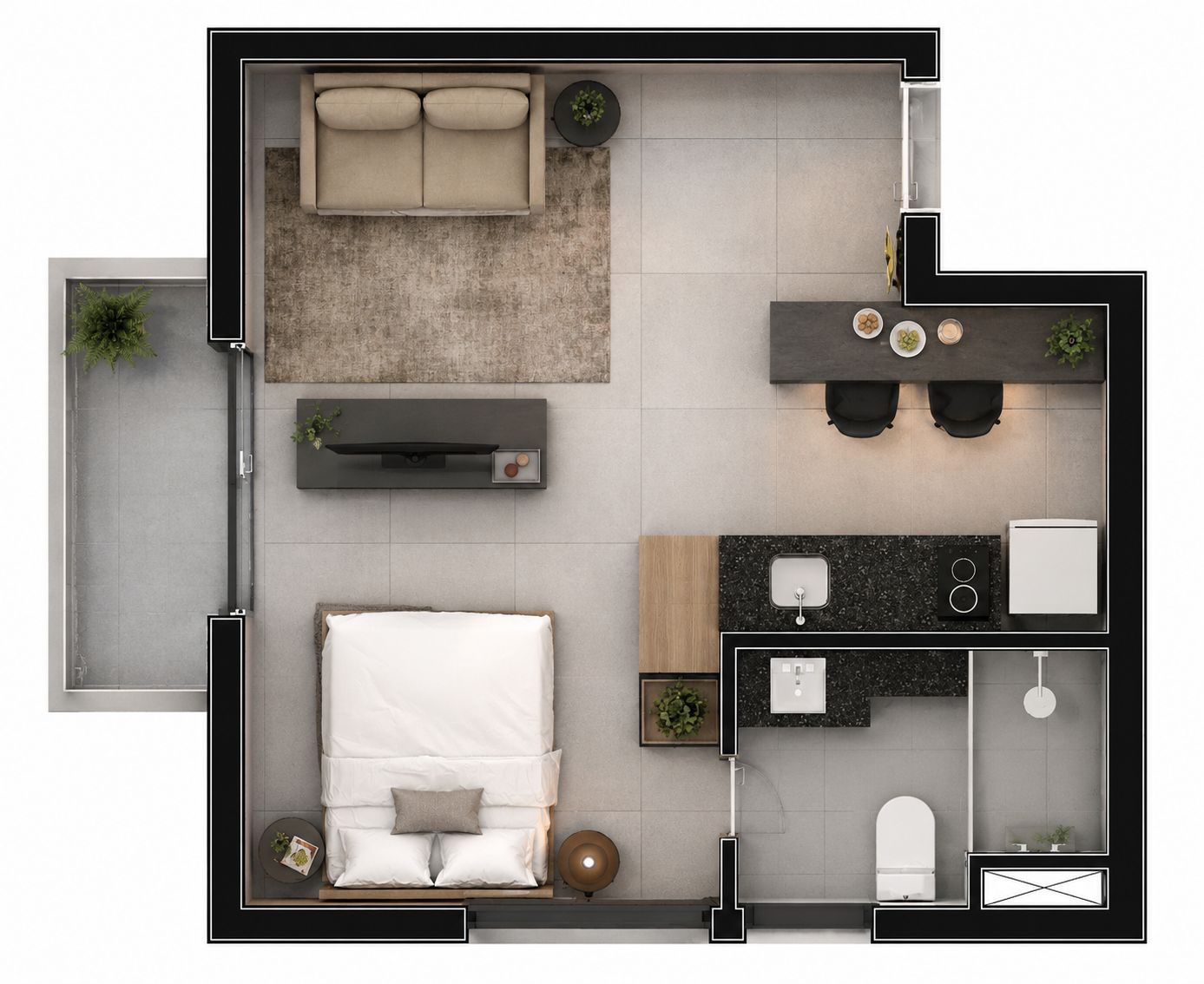 Apartamento, 1 quarto, 38 m² - Foto 7