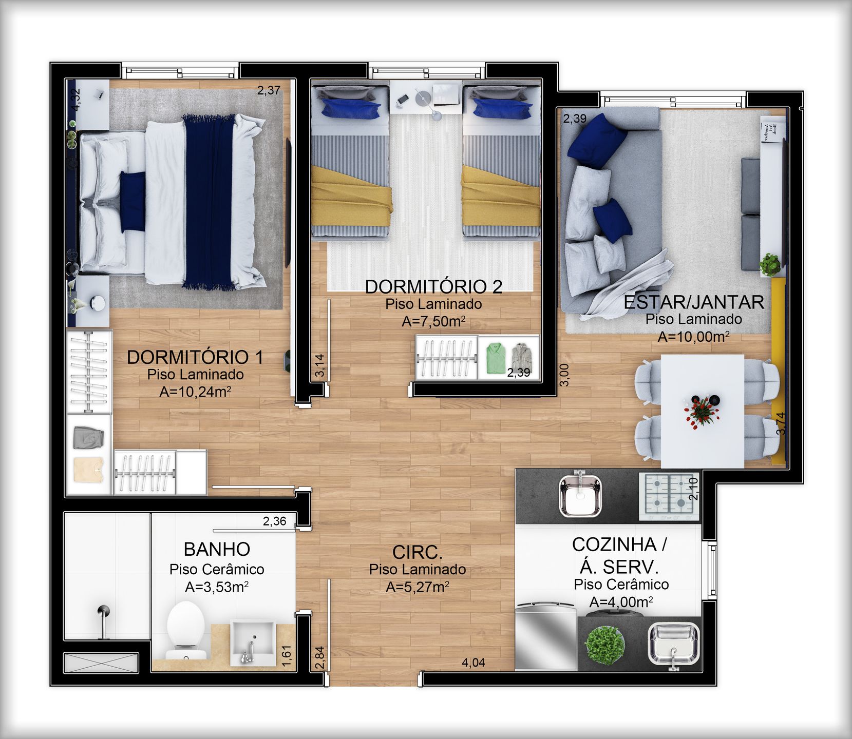Apartamento, 2 quartos, 47 m² - Foto 13