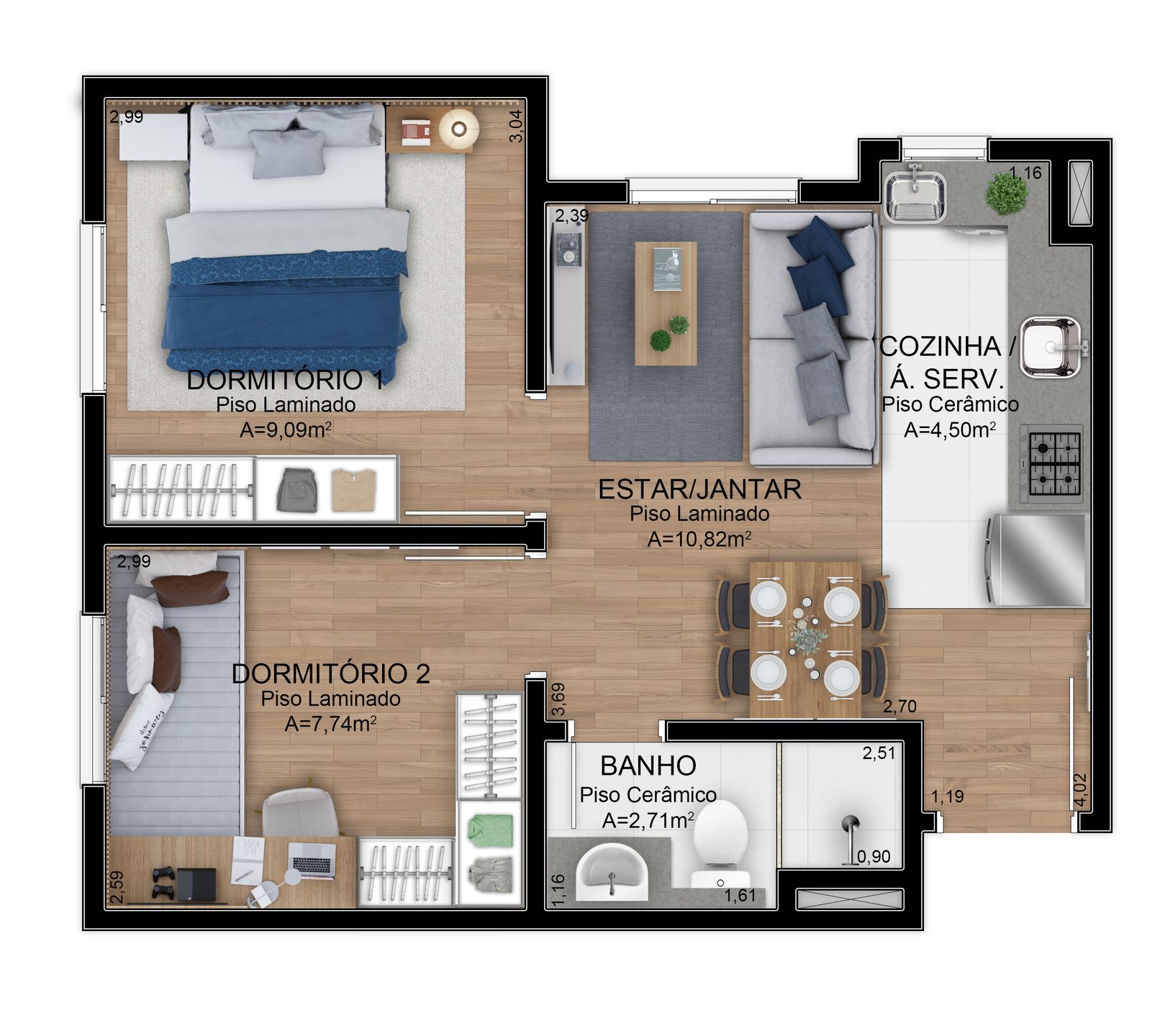 Apartamento, 1 quarto, 31 m² - Foto 23
