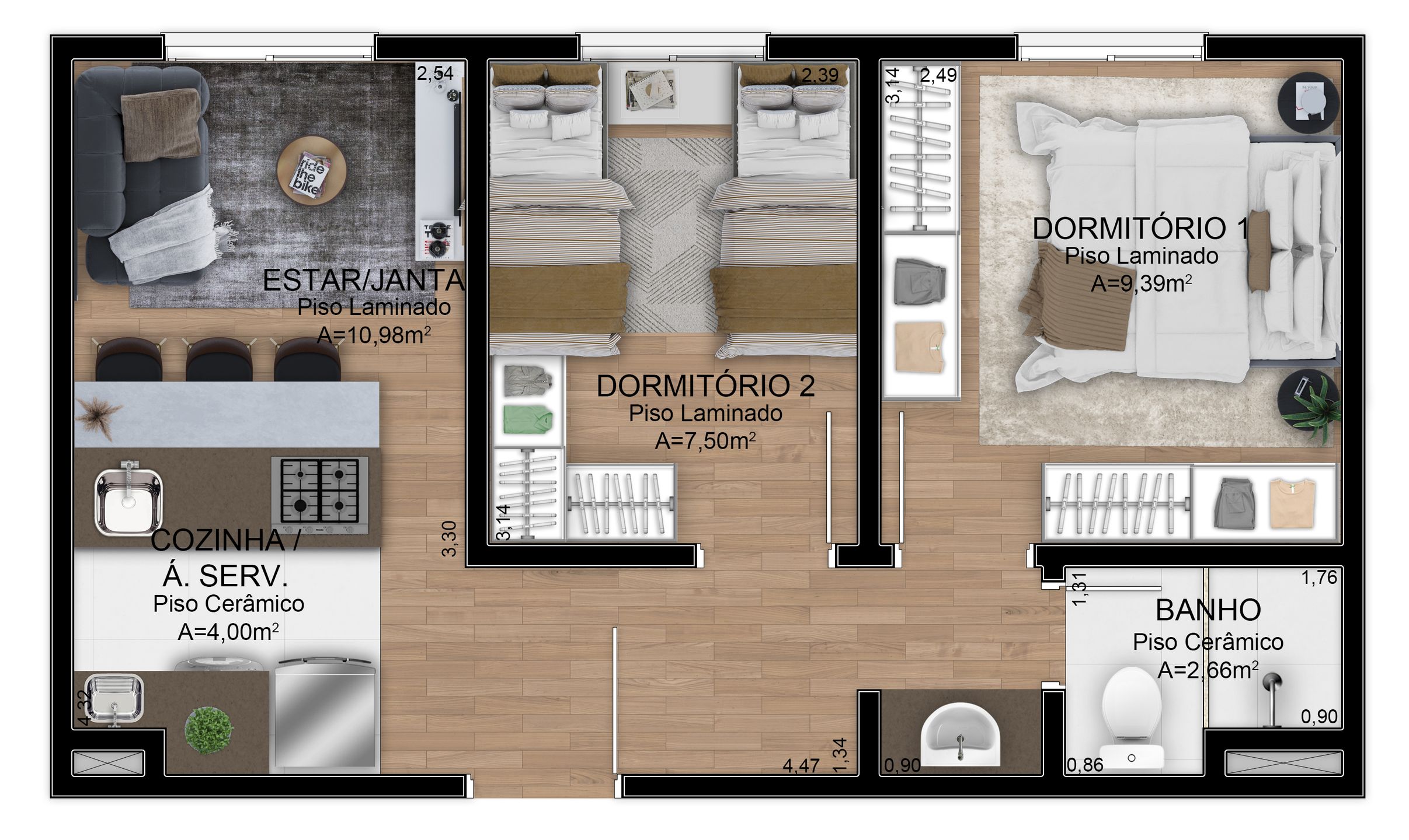 Apartamento, 1 quarto, 31 m² - Foto 22