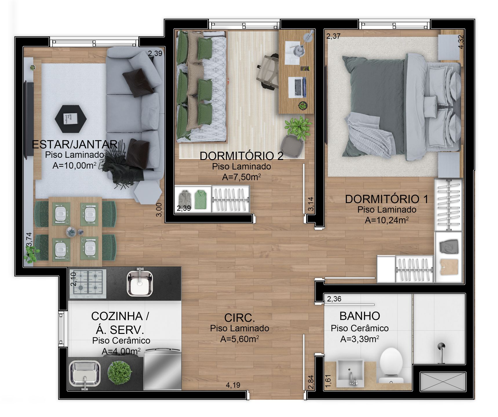 Apartamento, 2 quartos, 47 m² - Foto 20