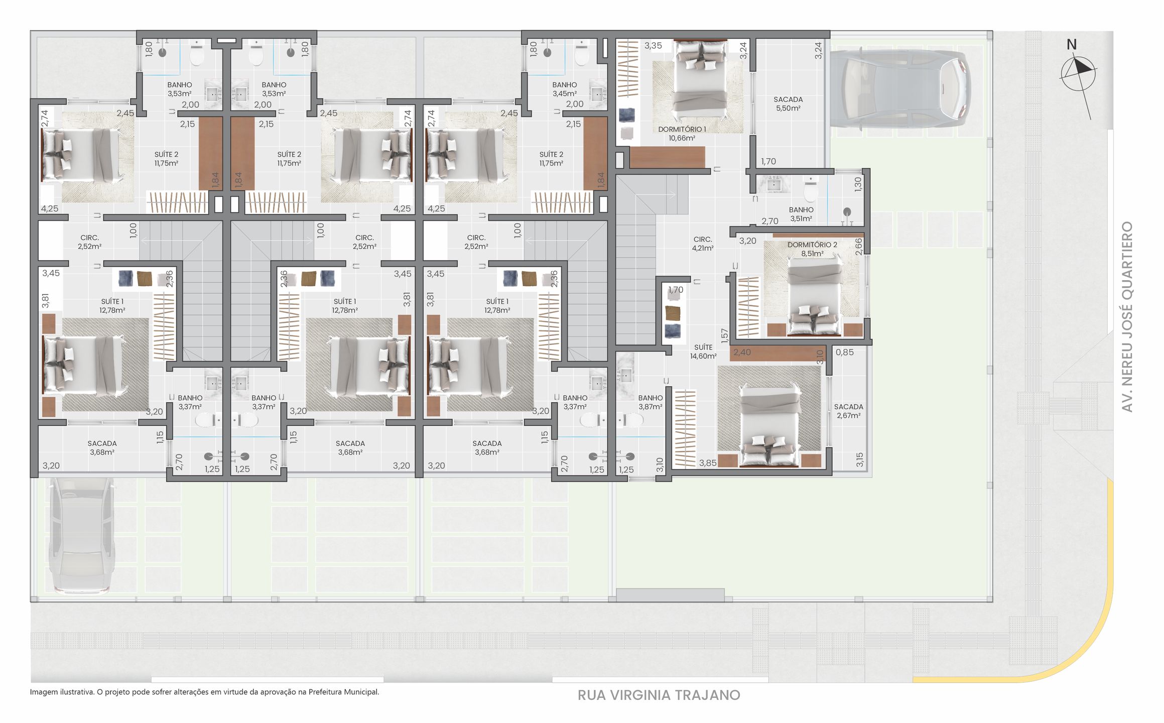 Apartamento de 2 quartos, 98m² no bairro Morada Das Palmeiras, em Torres | Eu Corretor