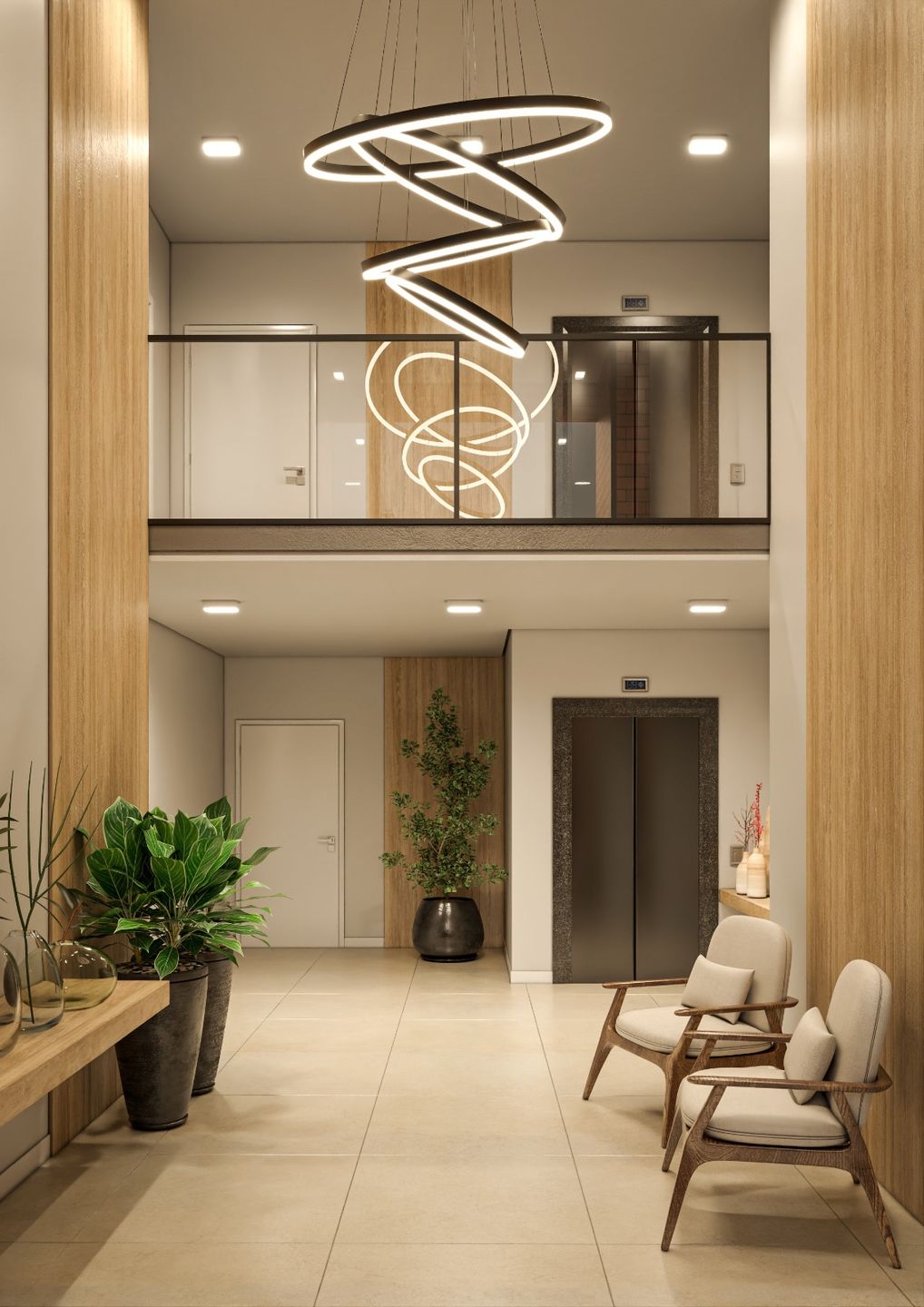 Hall de entrada mobiliado