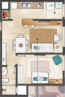 Apartamento, 1 quarto, 50 m² - Foto 2