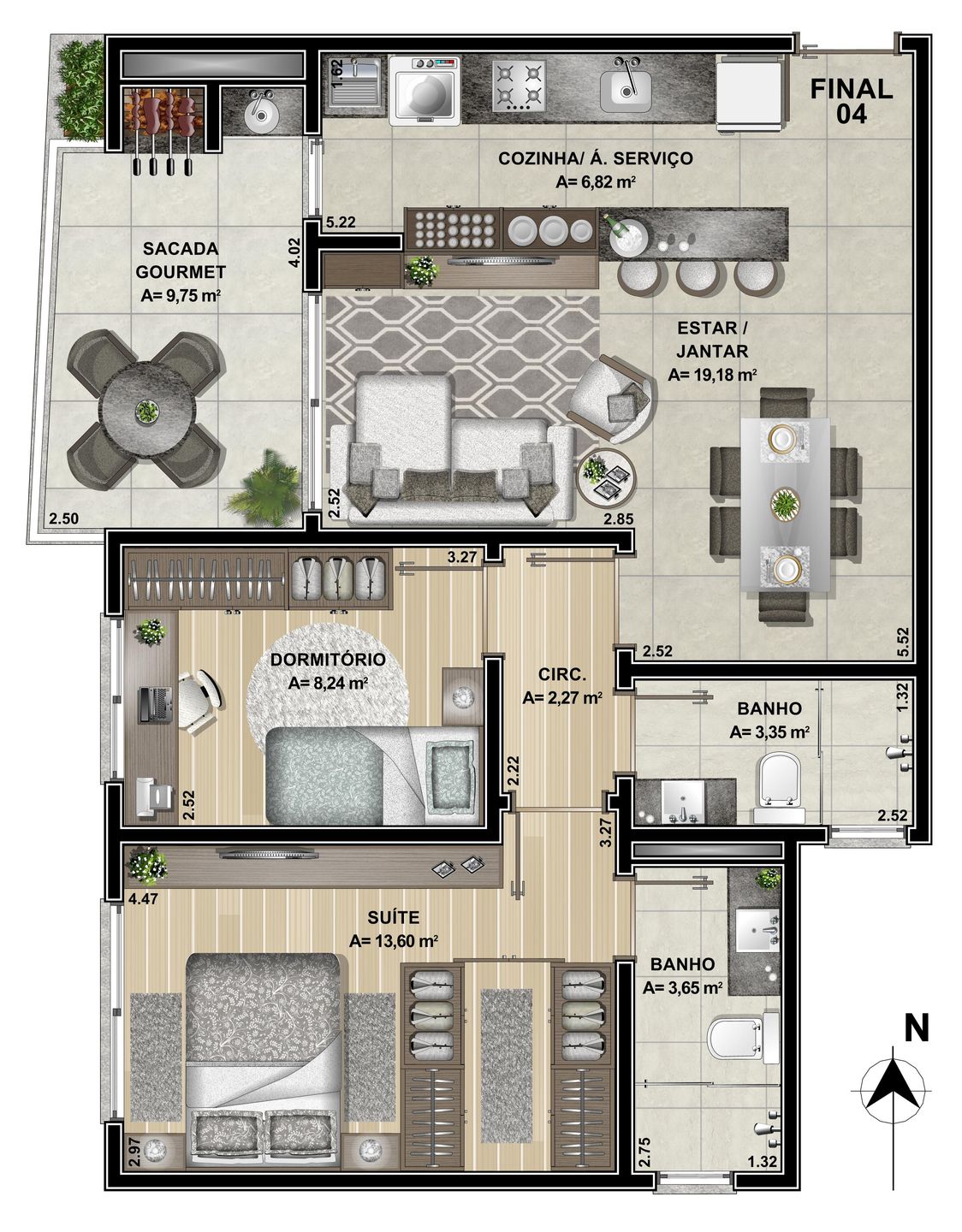 Apartamento, 2 quartos, 76 m² - Foto 5