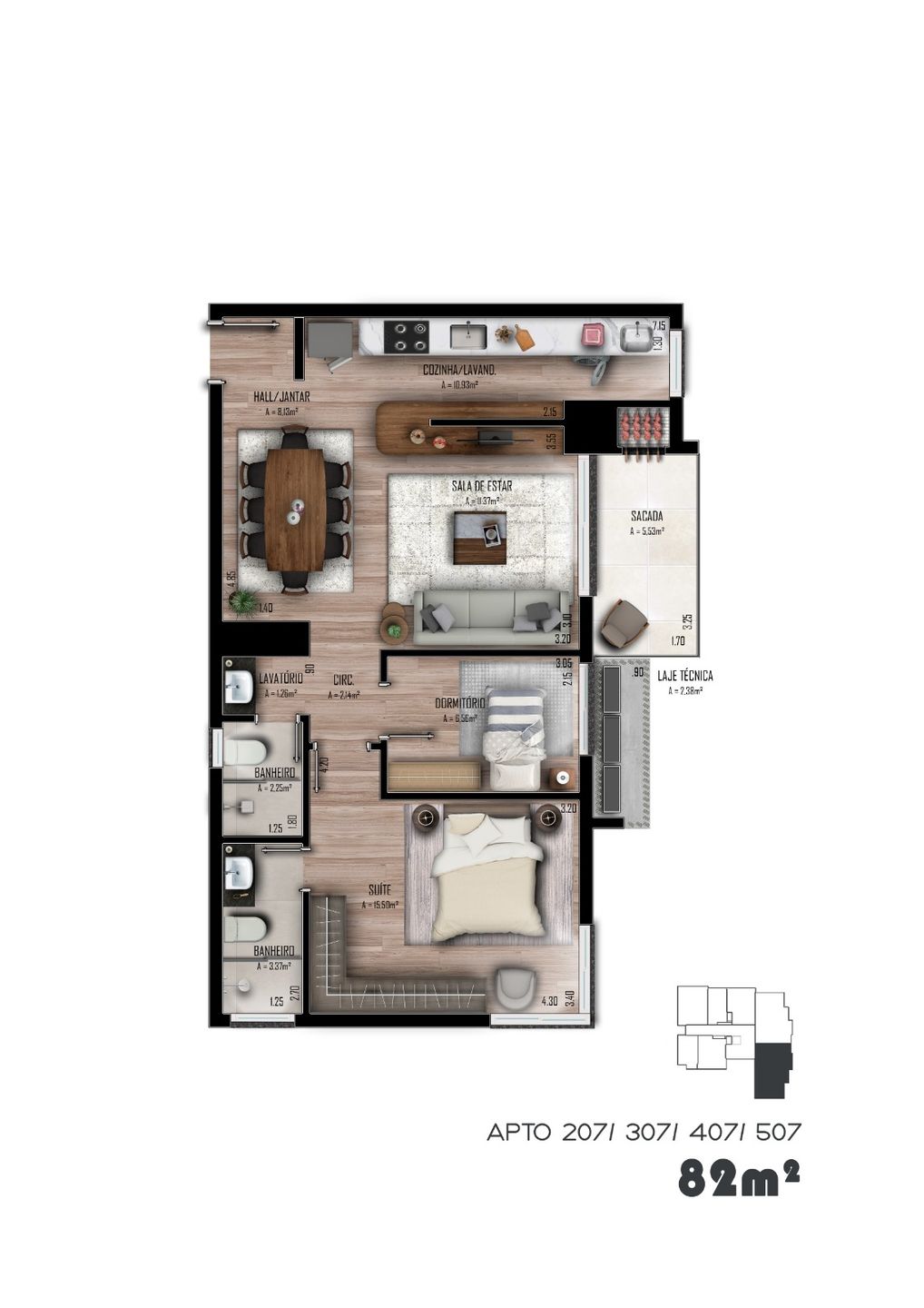 Apartamento, 2 quartos, 77 m² - Foto 6