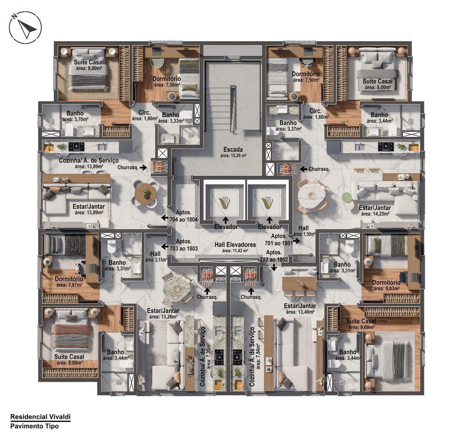 Apartamento, 2 quartos, 57 m² - Foto 39