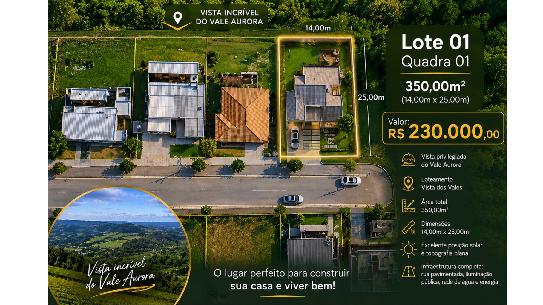 Terreno No Vista Dos Vales Em Monte Belo