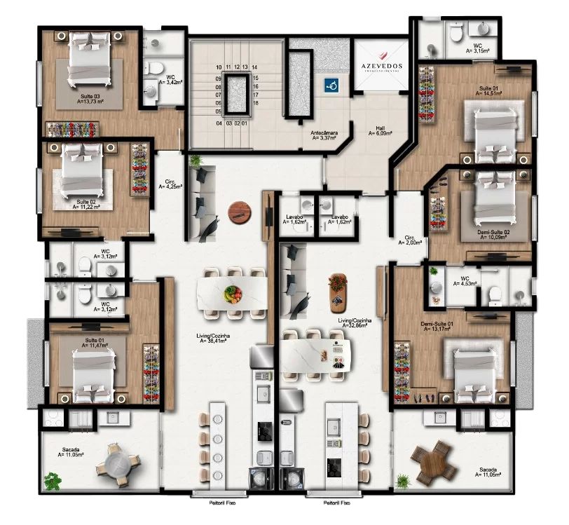 Apartamento, 3 quartos, 115 m² - Foto 8
