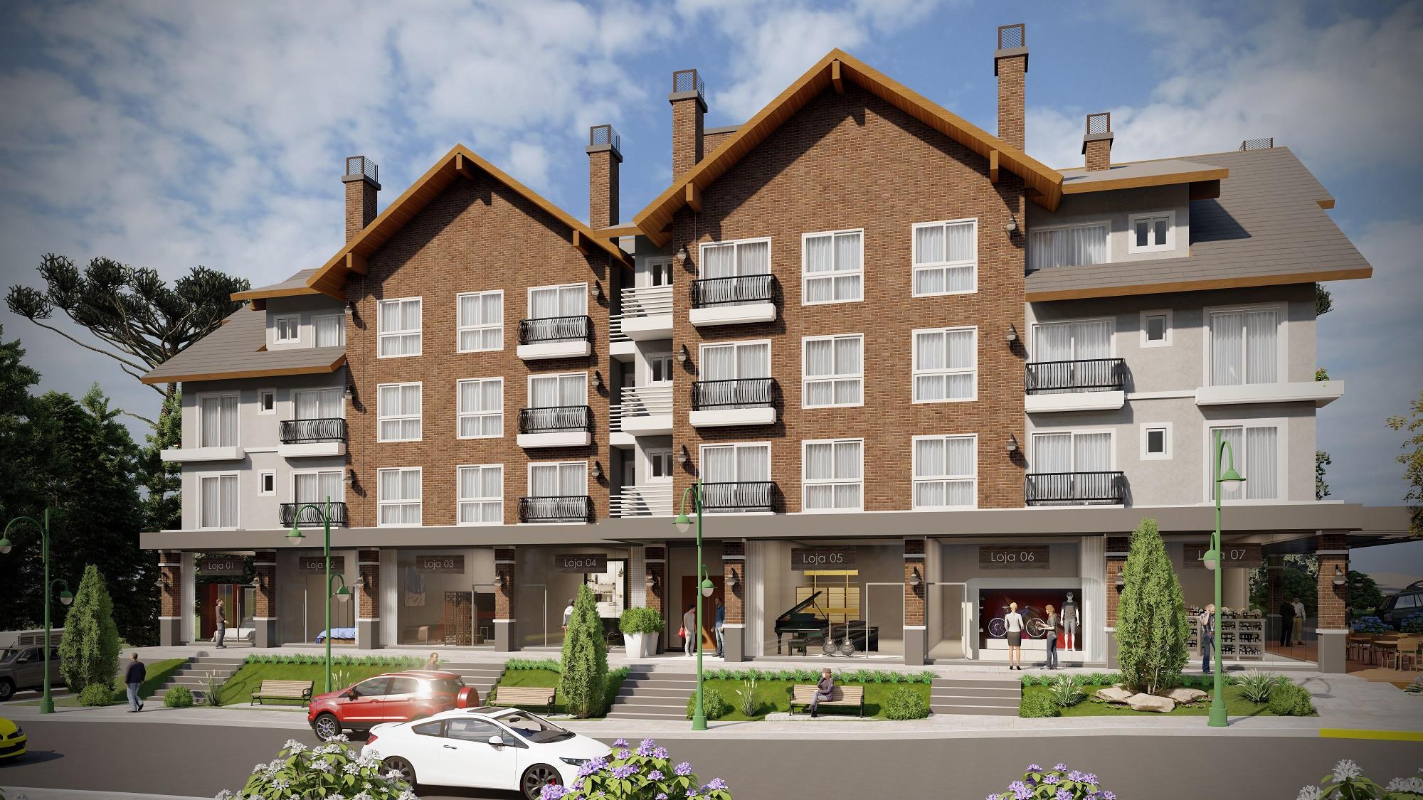  - Apartamento à venda em Gramado, Av. Central, com 1 quarto, 58m²