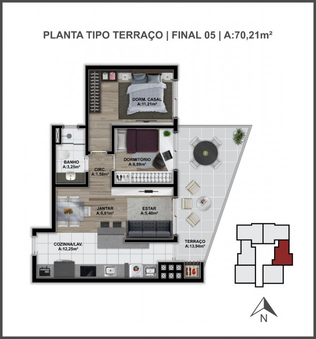 Apartamento, 2 quartos, 73 m² - Foto 93