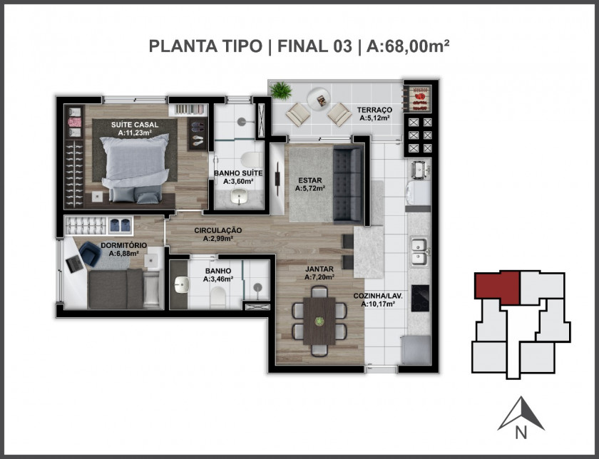 Apartamento, 2 quartos, 73 m² - Foto 94