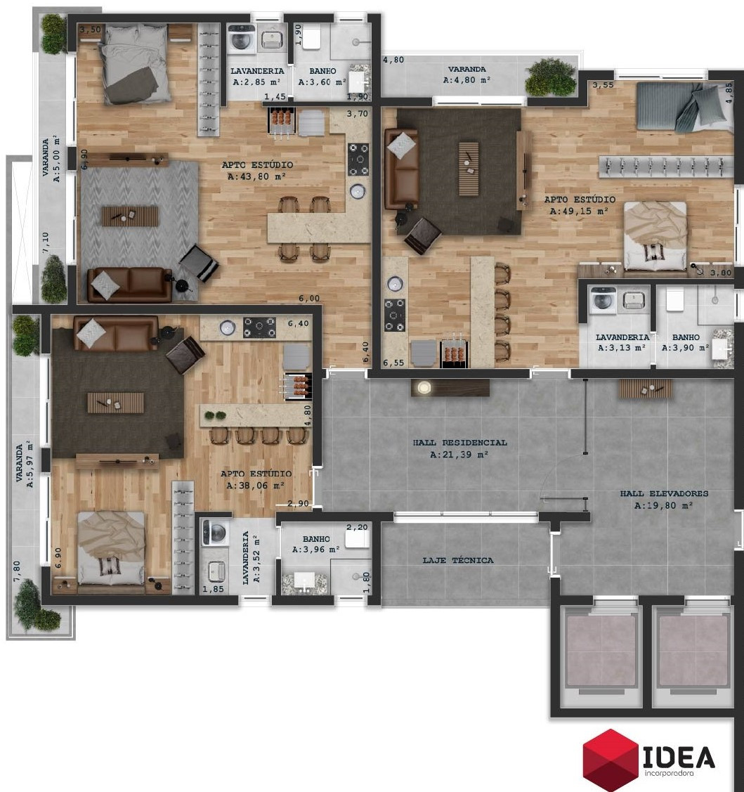 Apartamento, 1 quarto, 65 m² - Foto 6