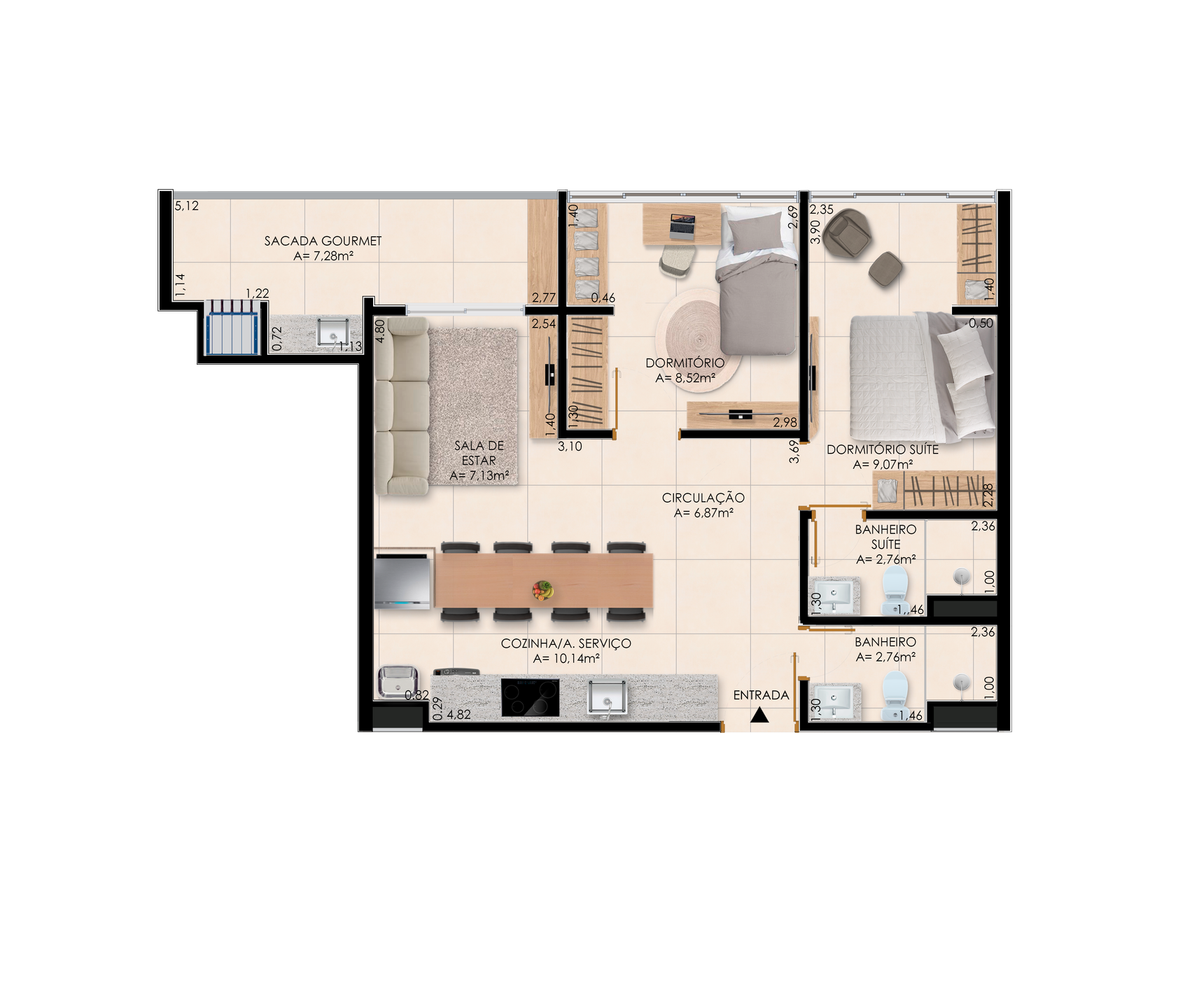 Apartamento à venda com 2 quartos, 81m² - Foto 31