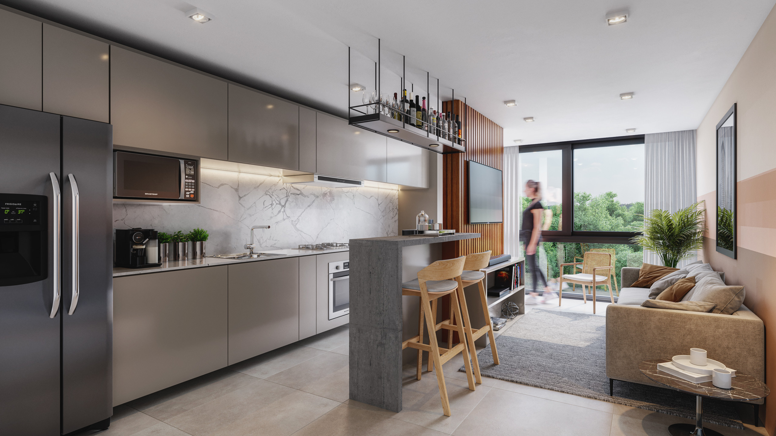 Apartamento à venda em torres, praia da cal, com 2 quartos, 