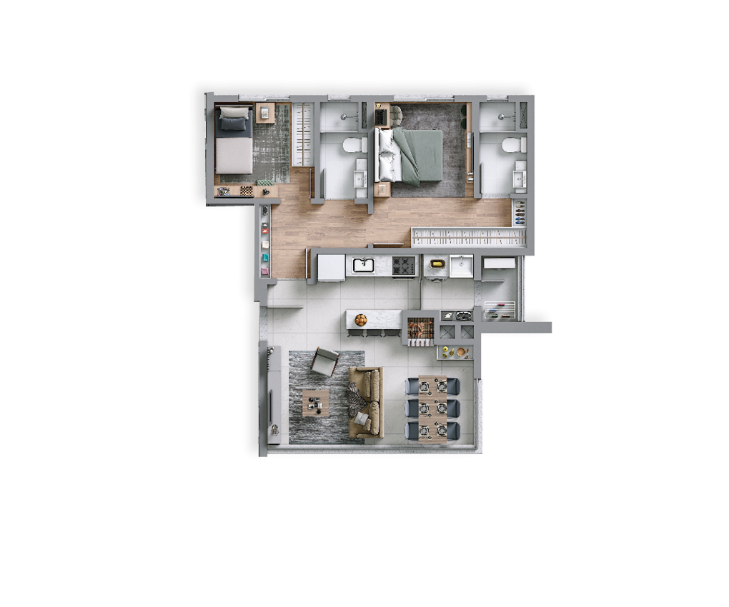 Apartamento, 3 quartos, 91 m² - Foto 27