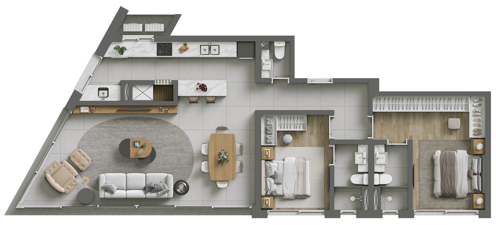 Apartamento de 3 quartos, 102m² no bairro Centro, em Torres | Eu Corretor