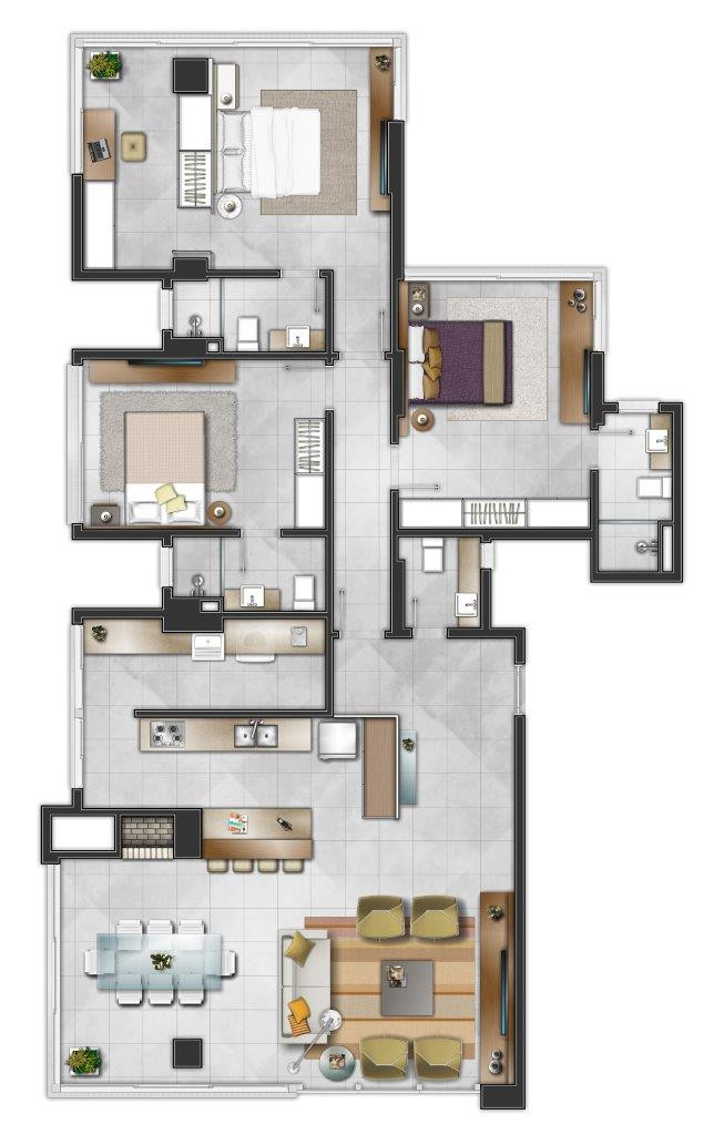 Apartamento de 3 quartos, 110m² no bairro Predial, em Torres | Eu Corretor