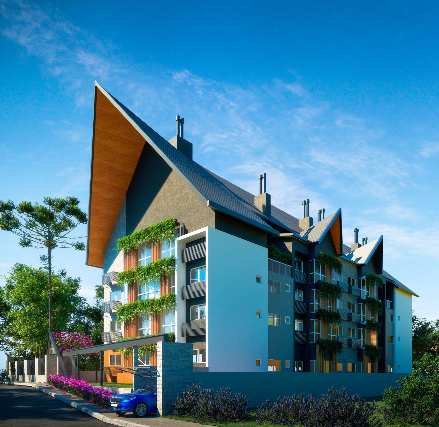 Apartamento à venda em gramado, floresta, com 2 quartos, 74.