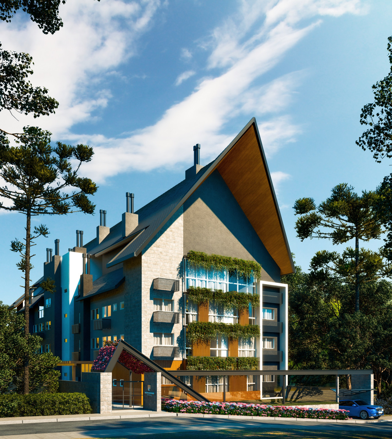 Apartamento à venda em gramado, floresta, com 2 quartos, 74.