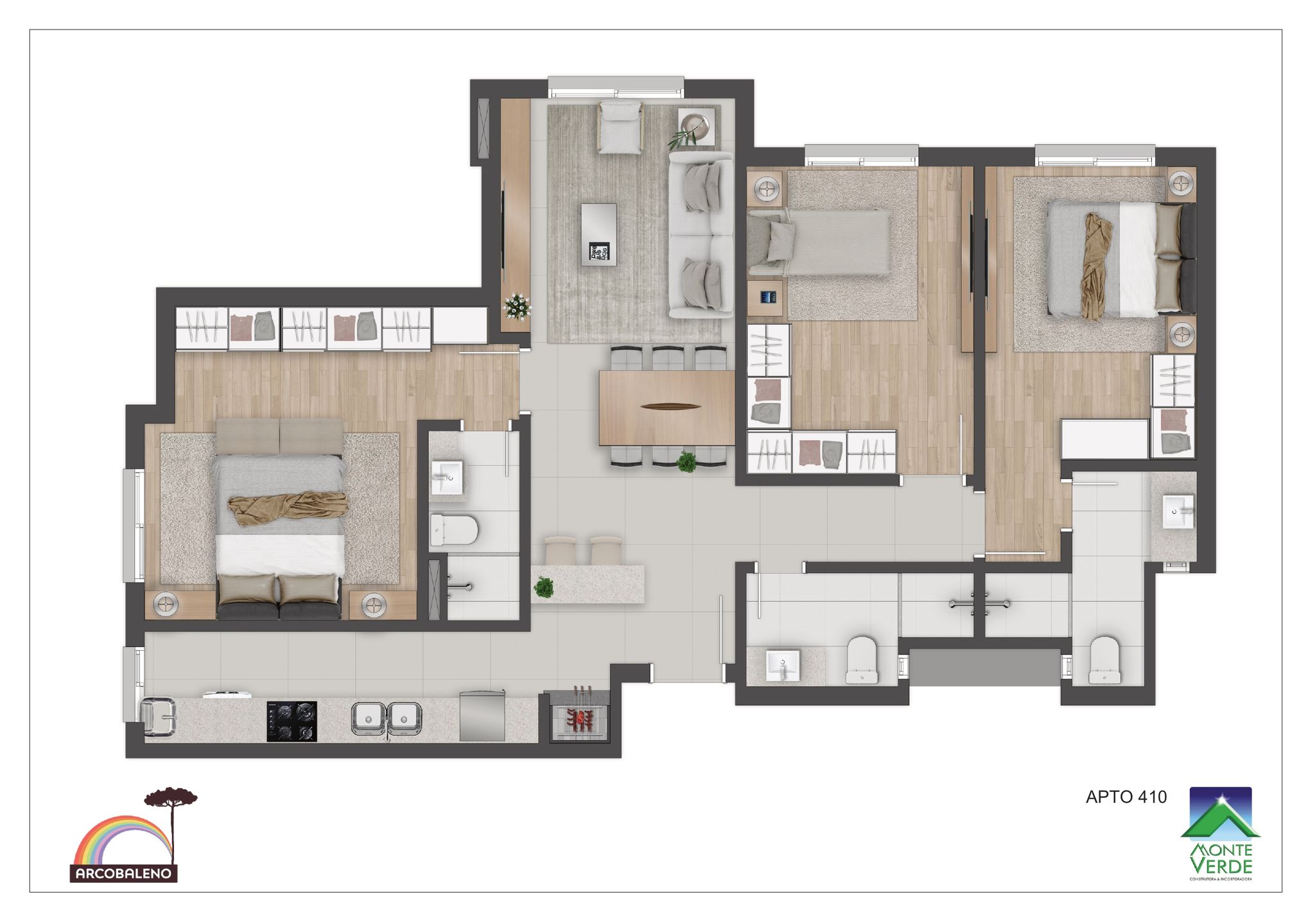 Apto 410 +terraço (vendido)