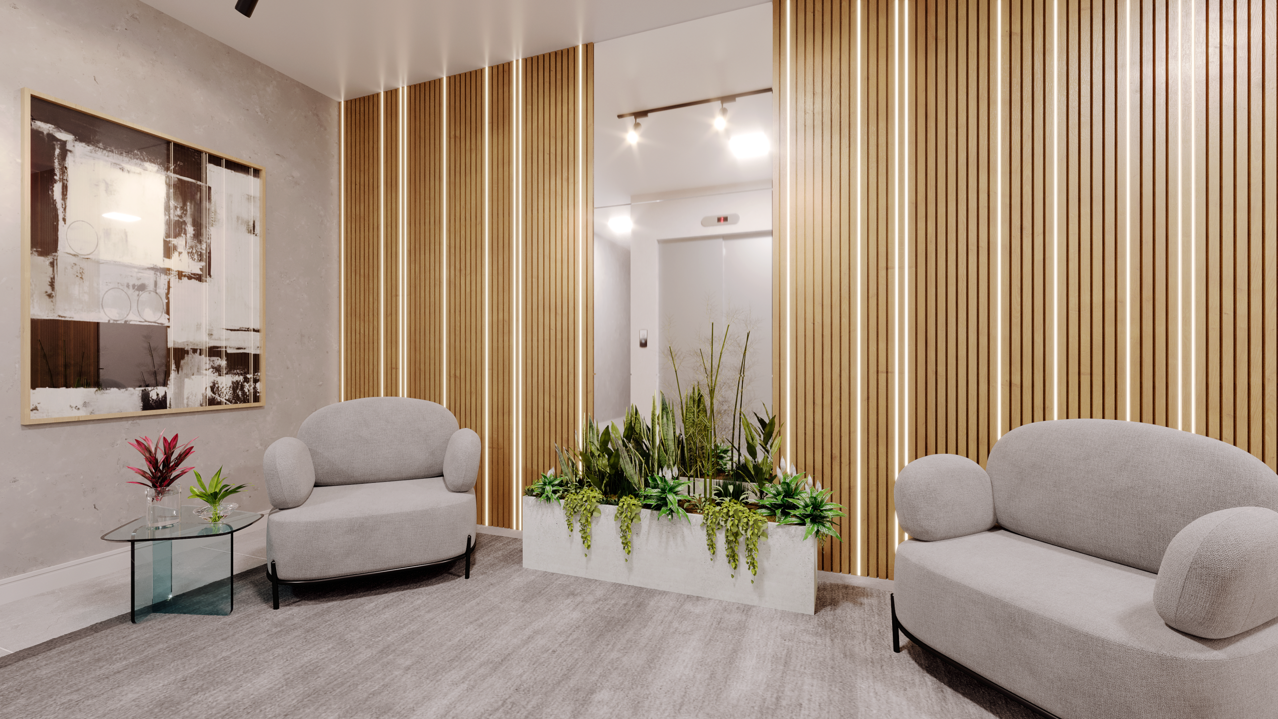Hall de entrada - Apartamento à venda em Gramado, Carniel, com 2 quartos, 77.54m²
