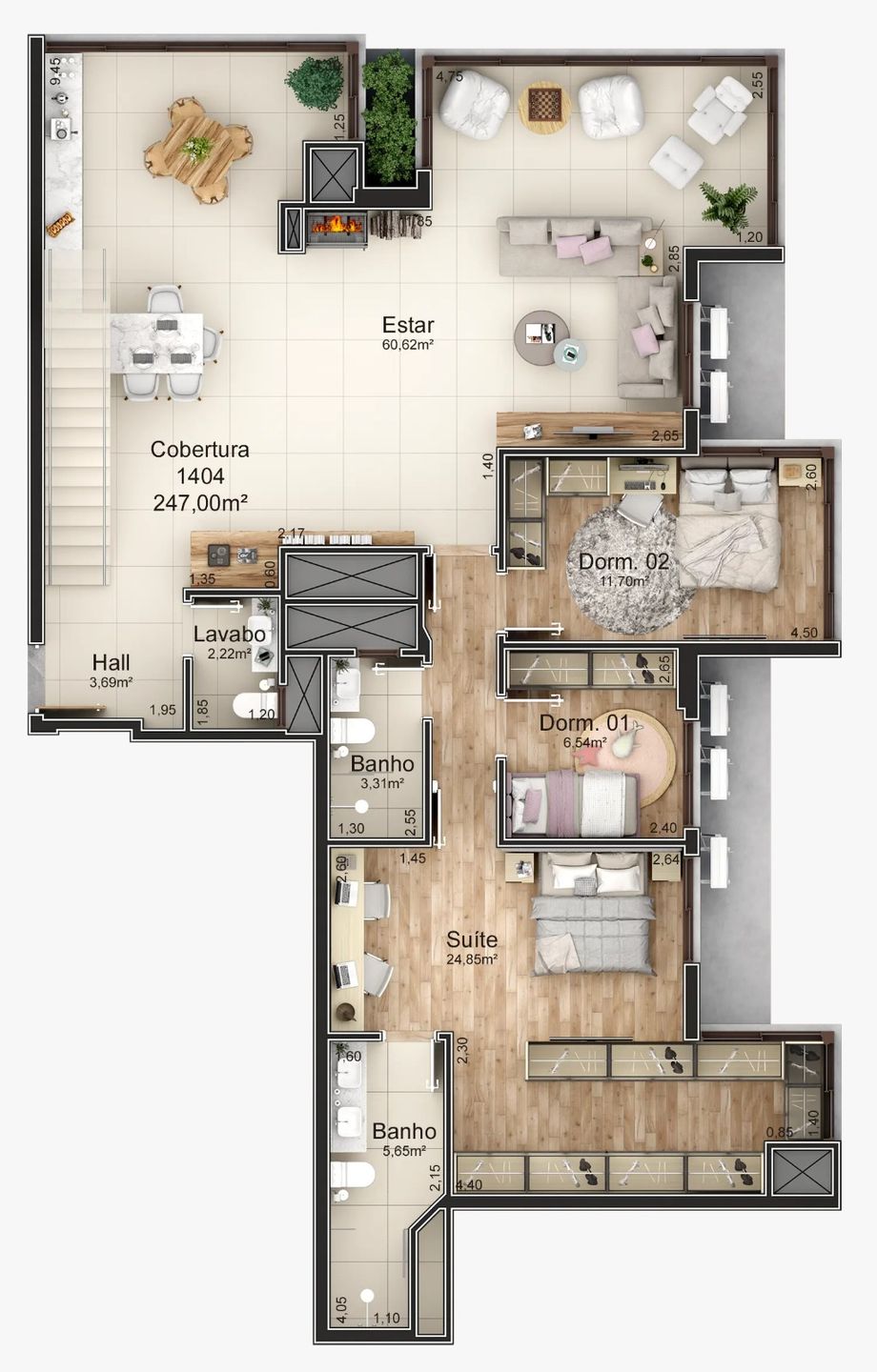 Apartamento, 3 quartos, 93 m² - Foto 19