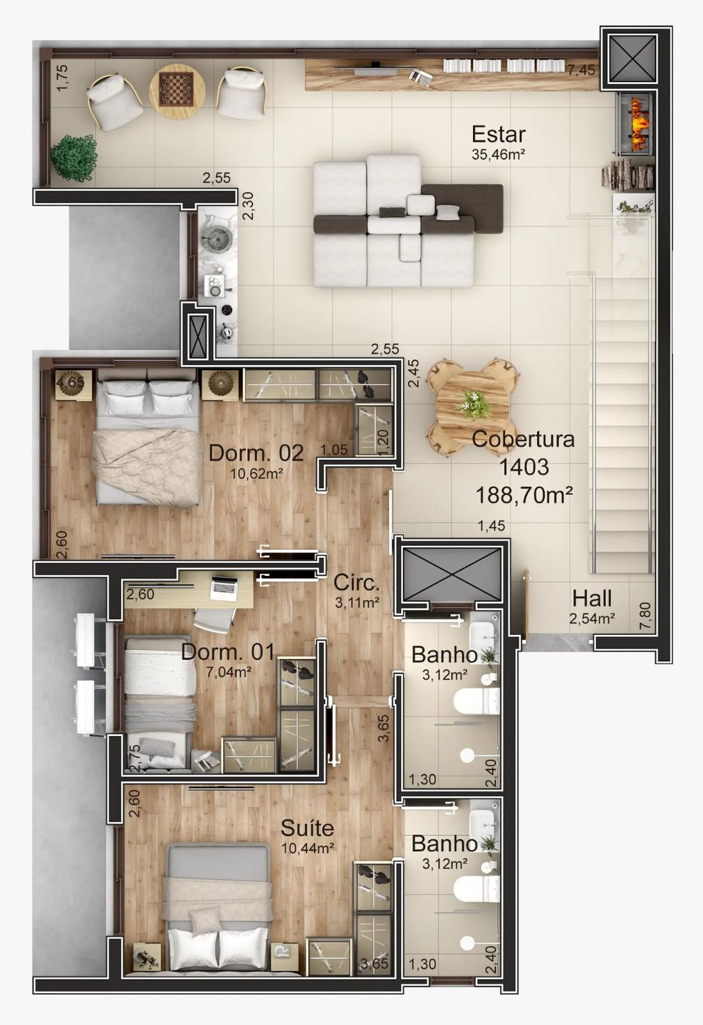 Apartamento, 3 quartos, 93 m² - Foto 20
